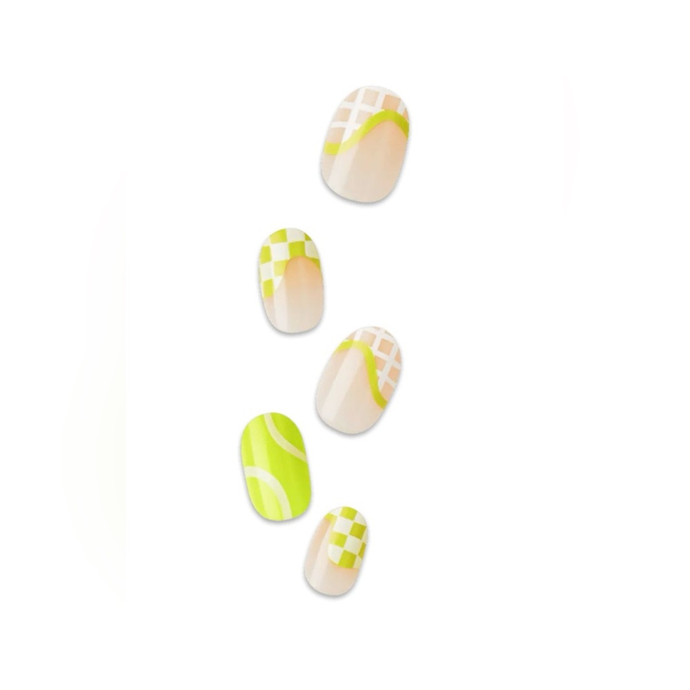 imPRESS Design Sports Game, Set, Match NIB Press on Nails Set of 30